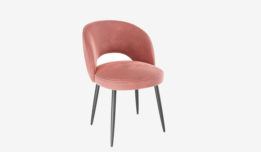 Стул Моли. Роза/Чёрный
